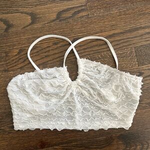 white crop top